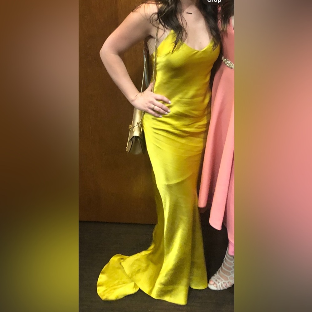 Topshop mustard yellow gown -sz 2